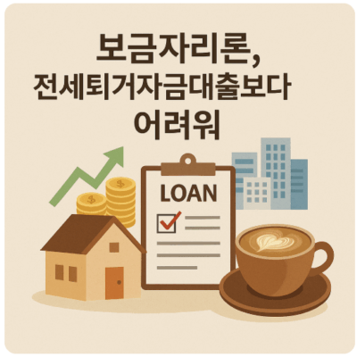 보금자리론, 전세퇴거자금대출보다 어려워