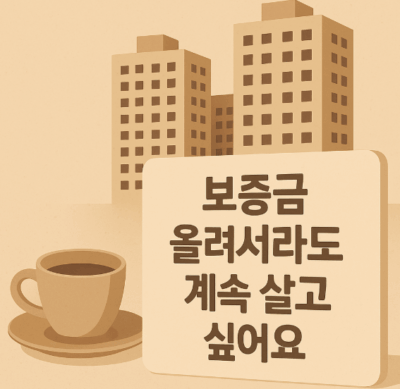사라지고 있는 전세, “보증금 올리더라도 계속 살고 싶어요”